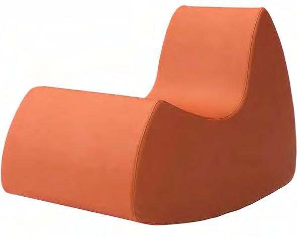 0 in FOOTSTOOL L 19.7 D 18.1 H 10.2 SH 10.2 in A DIFFERENT KIND OF ROCKING CHAIR THE DECORATIVE GRAND PRIX ROCKING CHAIR IS ONE OF A KIND.