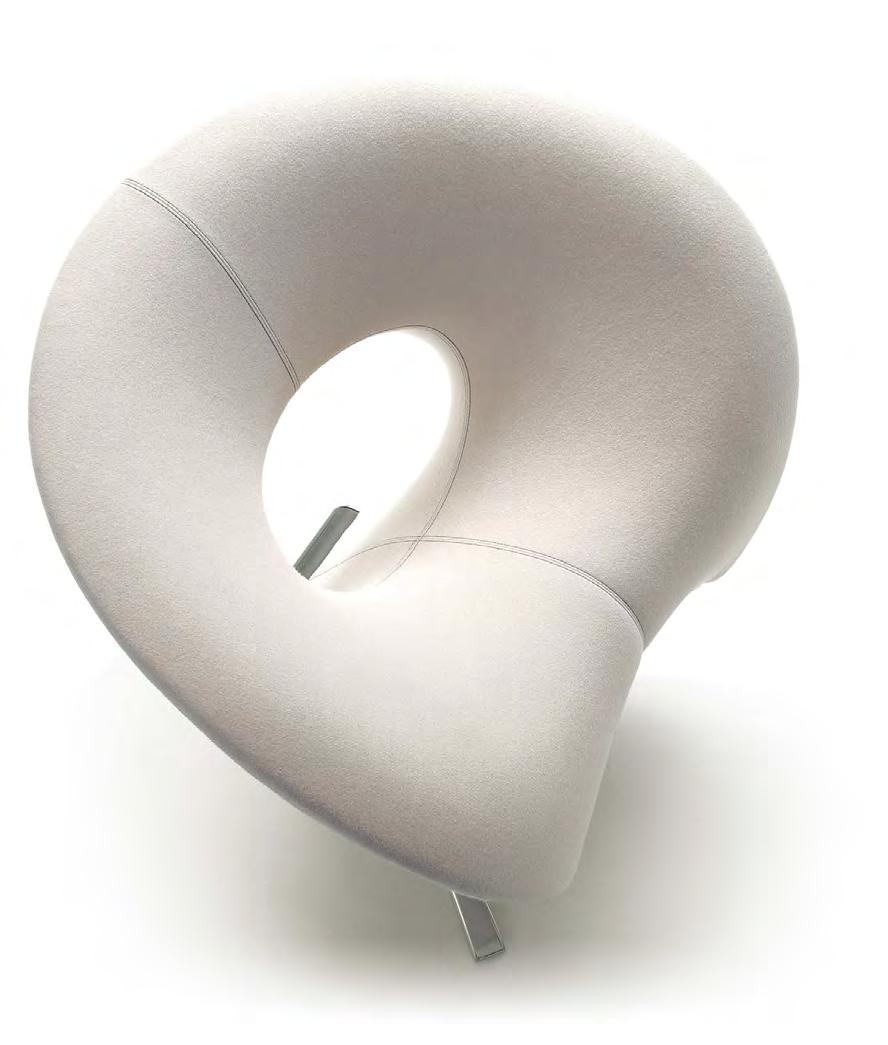 LOOP THE LOOP CHAIR IS UNIQUE WITH ITS SCULPTURAL