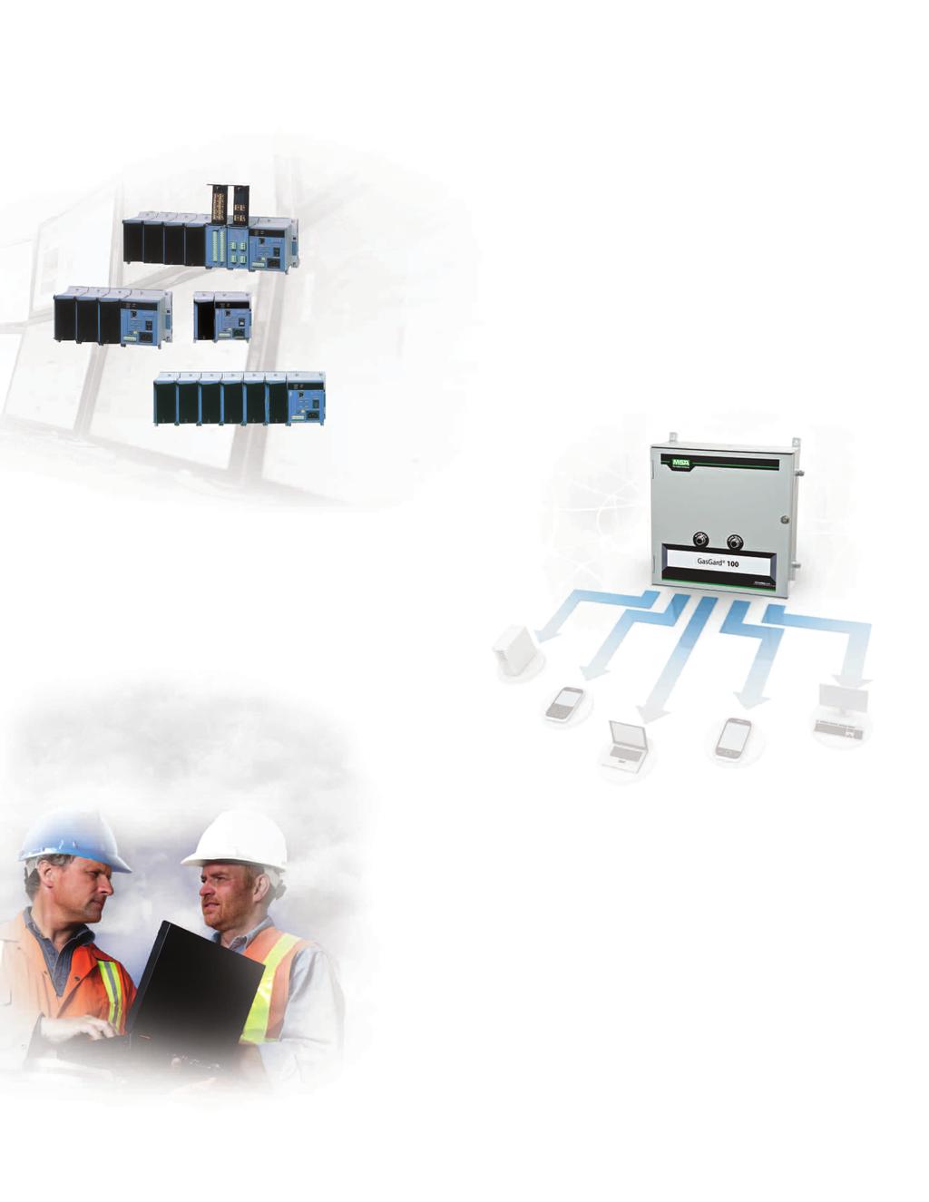 GasGard 100 Control System Highly Flexible System Configurations Main module serves as the data acquisition engine and LAN connectivity, and manages anywhere from one to six I/O modules on the