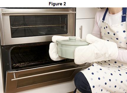 (b) Figure 2 shows a person removing a hot casserole dish from an oven, using oven gloves. Johnny Greig/iStock/Thinkstock (i) Use the correct answer from the box to complete the sentence.