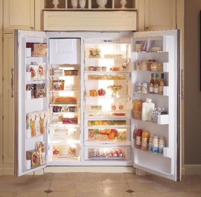 Built-In Side-By-Side Refrigerators. Aesthetic engineering combines science and art.