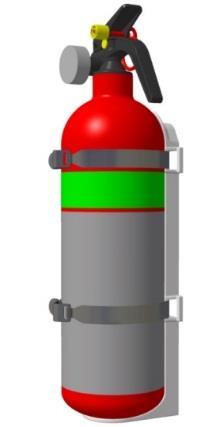 + This fire extinguisher is designed for fighting fires in aircraft cabins, cockpit and cargo compartments.