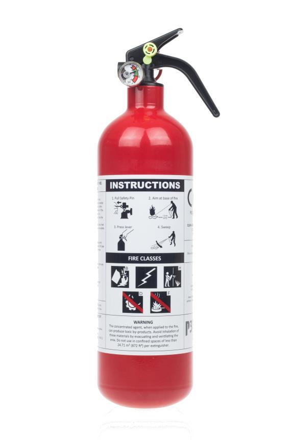 gross weight extinguisher: 2.183 KG (4.813 LBS) Min. gross weight extinguisher : 2.076 KG (4.