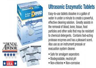 Ultrasonic Cleaning Tablets (Defend) Ultrasonic Cleaners Cetyl-Zyme Pro-Am (Cetylite) Prestige Dental Products, Inc.