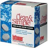 Simple Ultra Tablet (Tuttnauer) Clean & Simple is an ultrasonic / enzymatic solution dispensed in a unique tablet form.