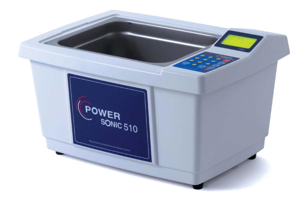 and designs are subject to change without POWERSONIC 400 Series The Most Powerful Bench-top Ultrasonic Cleaner POWERSONIC 500 Series The Most Powerful Bench-top Ultrasonic Cleaner POWERSONIC 410
