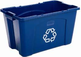 Metal lids can be recycled with other metals in your commingled/mixed recycling roll cart or container.