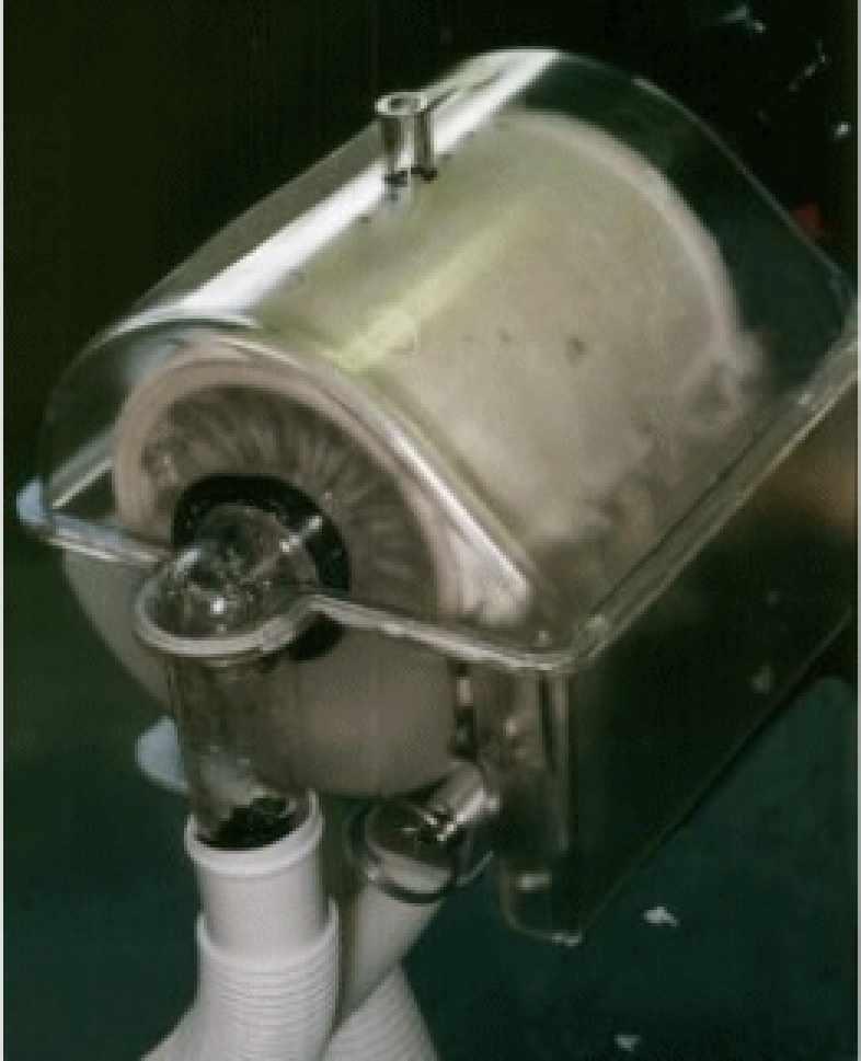 Figure 2, Disposable Rotary Drum Filter in Operation The operational flow sheet for the Disposable Rotary Drum Filter is analogous to other rotary filters like vacuum drum and vacuum disc filters,