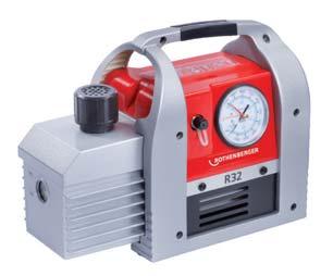 ROAIRVAC Serie Two-stage rotary vane pump for evacuation in accordance with DIN 8975 Refrigeration & Air-Conditioning Technology Evacuation Type ROAIRVAC 1.5 ROAIRVAC 3.0 ROAIRVAC 6.0 ROAIRVAC R32 6.