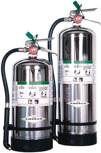 Amerex recognized and addressed the unique hazards of modern restaurant cooking by creating the Model B260 and B262 Class K Wet Chemical Kitchen Use fire extinguisher.