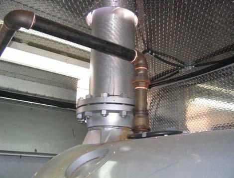 Specific to the Economizer, a Hi-Low water sensor was also installed.