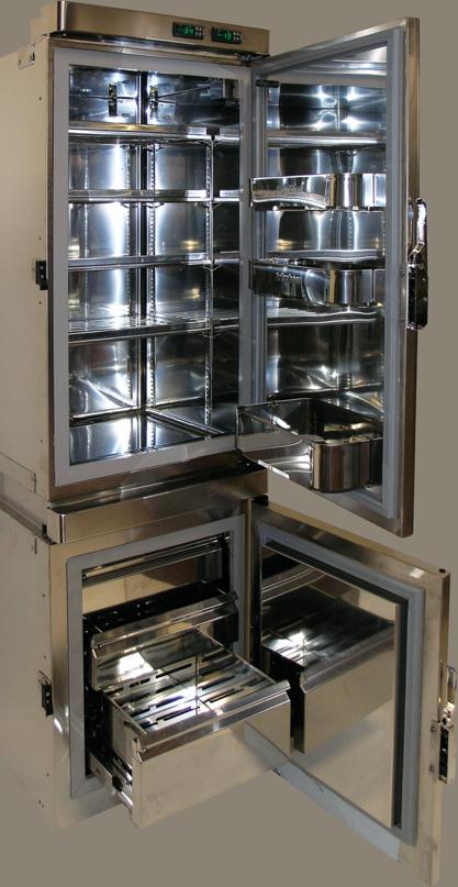 capacity, quality stainless steel refrigeration systems to compliment the world s most exquisite galleys. Engineered to work silently and effi ciently anywhere in the world.