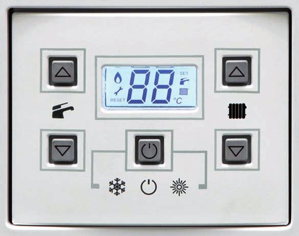 Simple, Easy To Use Technology WALL HUNG BOILERS SIMPLE TO USE TECHNOLOGY The clear display functions has 3 different modes 1 INFORMATION: Showing current operating temperatures.
