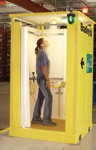 Bradley s Enclosed Safety Showers protect your people by providing privacy and delivering warm water, warm