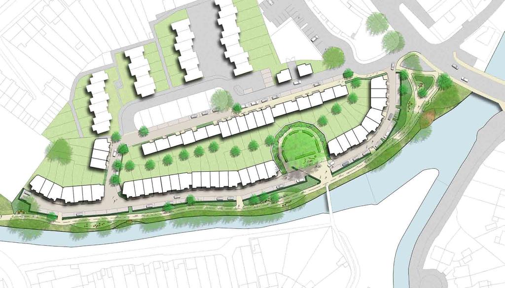 Landscape Proposals Riverside Walk The River Wandle is an important green corridor, connecting both people and