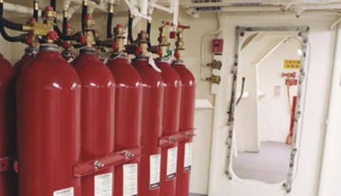 CO 2 CO2 extinguisher system used for closed areas high-pressure