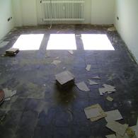 precautions: Activities involving a very high risk Removing multi-layered floor coverings Grinding off adhesive Milling off asbestos-containing flooring