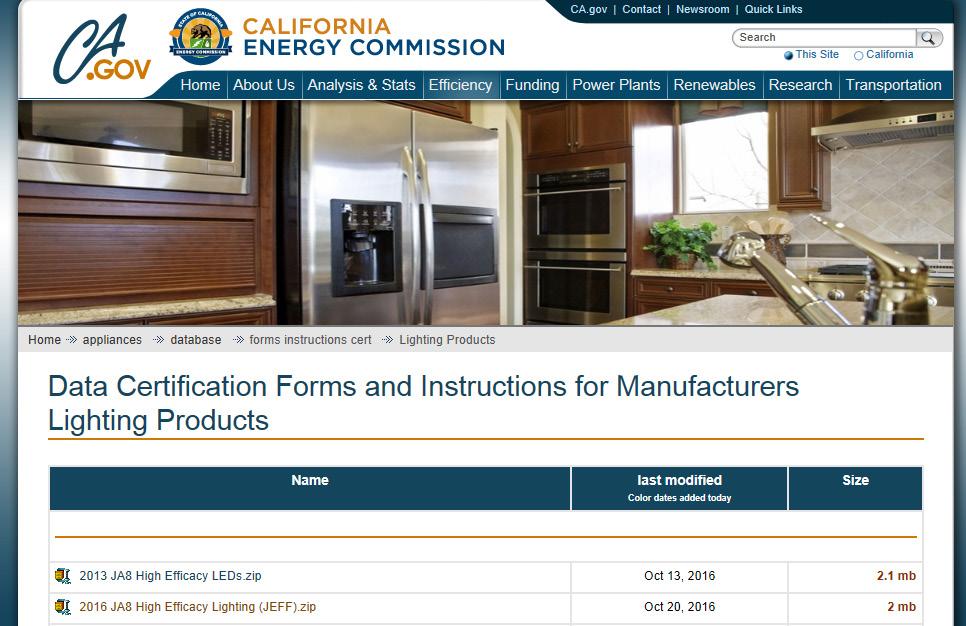 Certification to California Energy Commission Instruction Packet Available Online 2016 Title 24, Part 6