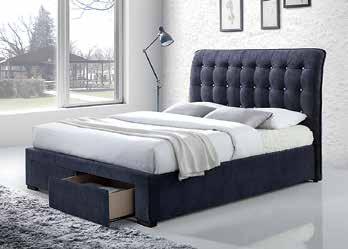 $649 Queen Bed $699 King Bed $649 Queen Bed $699 King Bed Lucca Bed Stylish fully upholstered bed in a choice of mid grey or light grey linen fabric, includes