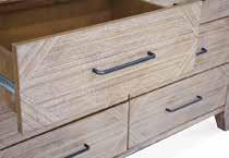 All drawers have full extension metal runners.
