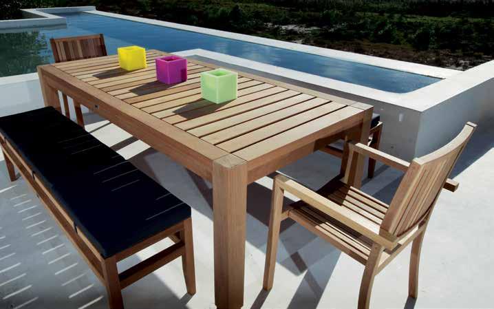 The Miami dining table is offered in a 4,6,8,10 and a 12 seater option and is available with