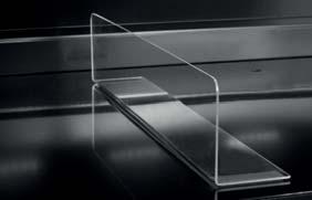 on top of the cabinet Optional accessories Grid divider for bottom shelf Acrylic front