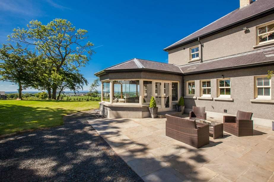 Beautiful elevated setting benefiting from breathtaking views over Belfast, Lisburn, Lough Neagh to the