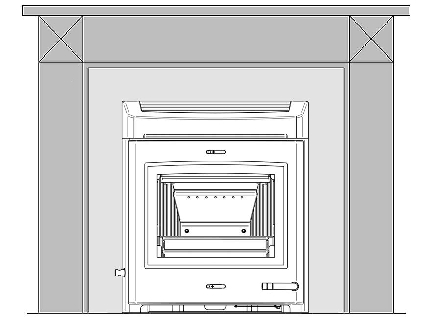 Installation Checklist Check that the Milner brick and throat lintel are in good usable condition and are both sealed to the fireplace surround. 6. Optional Extras 4 630mm Smoke Control Kit 6.