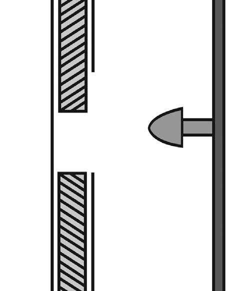3 Ensure the dome catch is in an upright position with the flat sides parallel with the side of the stove, see Diagram 9.
