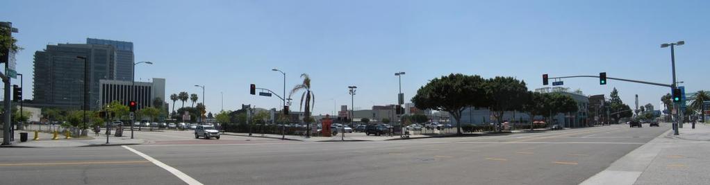 View of subject site, southerly facing from the corner of Figueroa