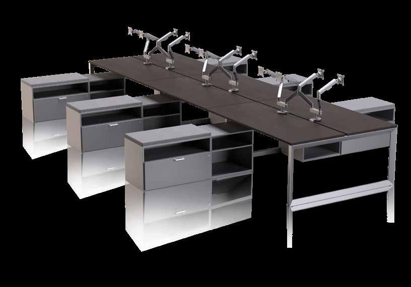 Pivit Benching DESKING Achieve a cohesive aesthetic from private offices to