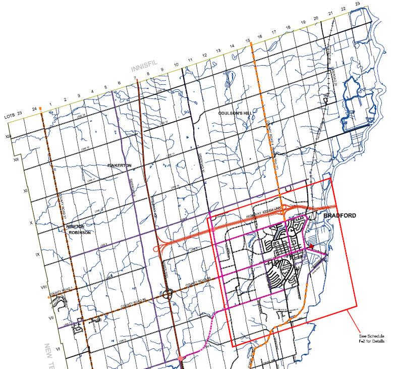 1.4.4 Bradford Official Plan, February 2002 The Town of Bradford adopted and received provincial approval for its Official Plan in February 2002.