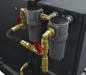 Another optional extra is the automatic condensate drain trap for tanks. Once installed and programmed, this drain trap will periodically remove any condensate that may have built up inside the tank.