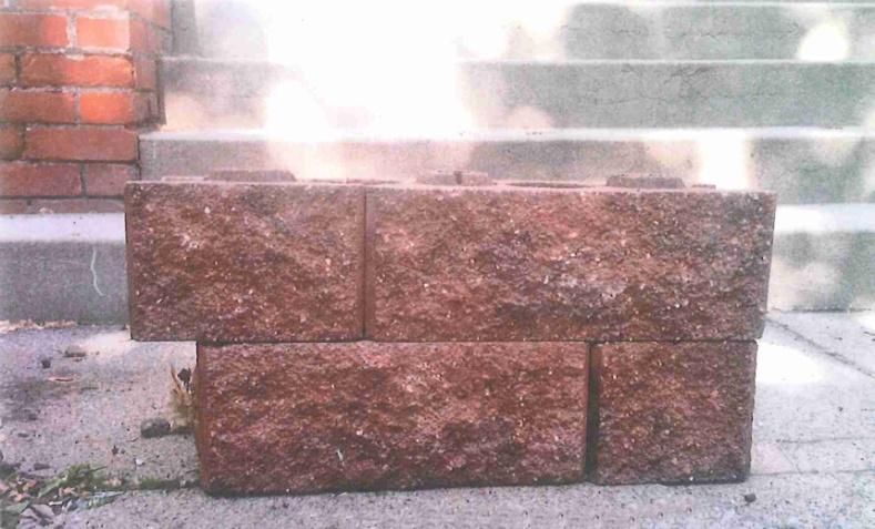 Example of Red Concrete Block Material: Applicant