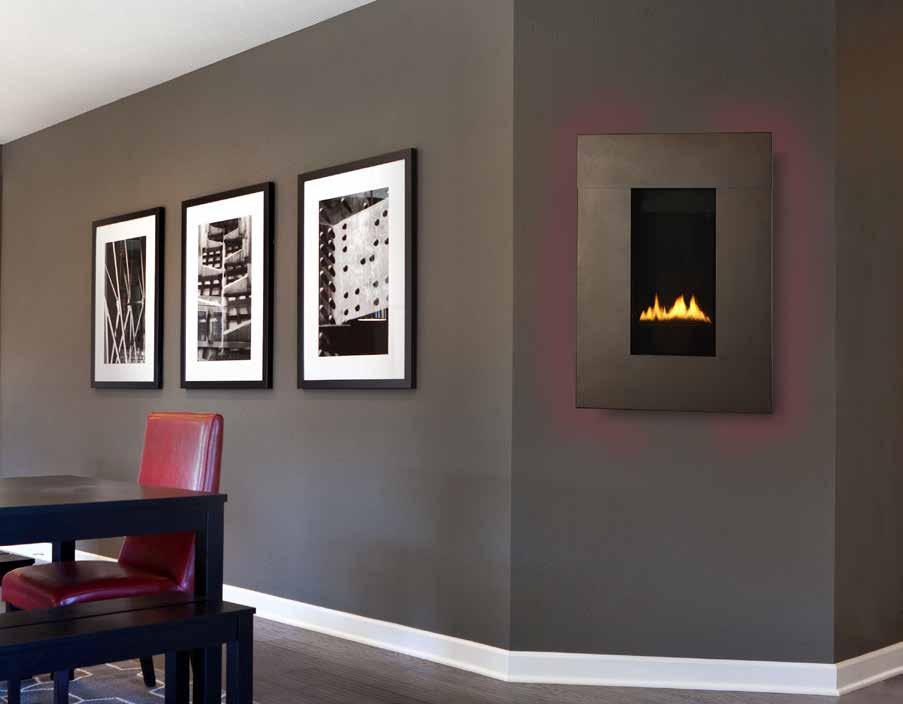MODERN GAS DIRECT VENT Ion Take modern style to new places with the Ion gas fireplace series.