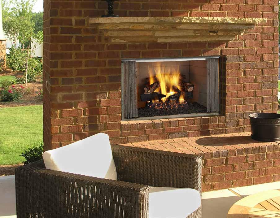 OUTDOOR WOOD Villawood The Villawood is a wood burning fireplace at home in a variety of outdoor spaces.
