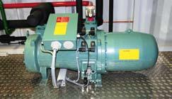 installed on top High-tech semi-hermetic screw 4 compressors made by