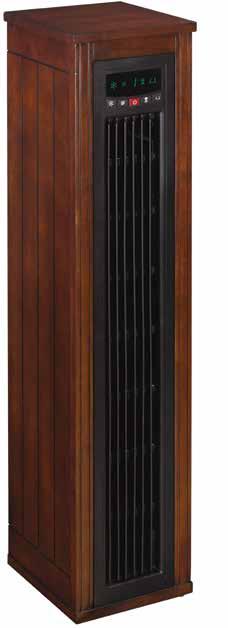 8FA10326 TOWER FAN Cherry (C231) 2 AAA batteries included CHERRY FINISH 9.13" W x 9.