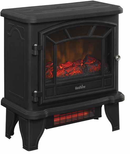 DFI-550-22 ELECTRIC STOVE WITH INFRARED 2 AAA batteries included BLACK FINISH 21" W x 10.