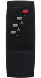 sq/ft Realistic and dimmable fl ame effect Remote control (2 AAA batteries included) Large fl ame