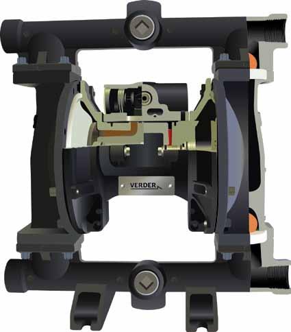experience diaphragm pumps sold Some of Verderair's features Quick-acting air valve Easy to install Portable for multi-location use Easy to maintain Easy to