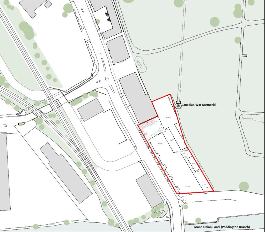 3 SITE DESCRIPTION AND SETTING The Site is located in north-west London, to the east of Scrubs Lane (see Figure 3). The Site s planning application boundary covers an area of 0.38 hectares (ha).
