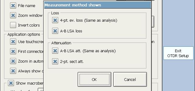 Analyzing the Results Manually Selecting the Attenuation and Loss Values that Will Be Displayed To select the attenuation and loss values that will be displayed: 1.