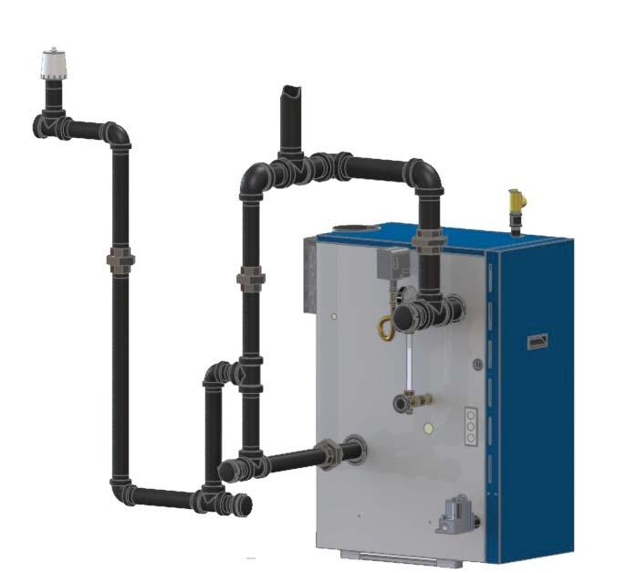 HYDRONIC PIPING Figure 5a - Recommended Near Boiler Piping Using One Supply Tapping Main Vent Sections Risers Headers Equalizers Header 3 2" 2" 1½ 4 2"