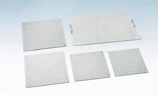 Accessories & Options for Wire shelves Perforated shelves Universal platforms Wire shelves Stainless steel and electro-polished shelves are readily removed without using tools for easy cleaning. Cat.