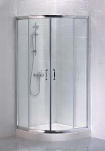 47 Pivot White Enclosure Hot Deal Enclosure Size: 760 x 760 x 1850mm 5mm Toughened Safety Glass 217001 / 900mm Polished