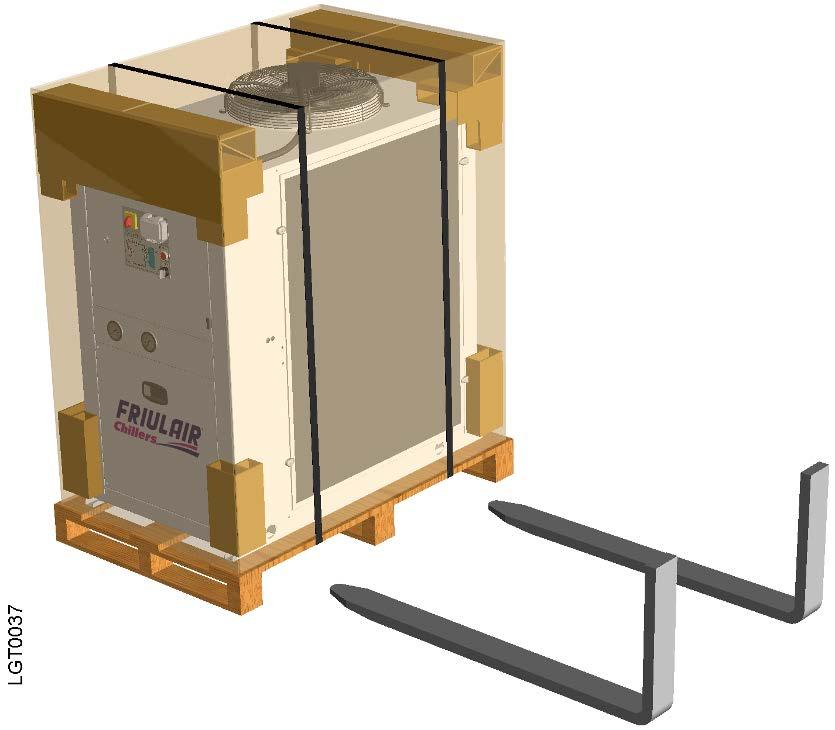 3.0 INSTALLATION 3.1 Transport The units are supplied packed in a cardboard box on a wooden pallet.