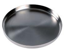 75 mm 20 mm Product dish Order number 127070 Rim height stainless steel 200 mm 18 mm Product dish Order number 127111 Rim height stainless steel 360 mm 32 mm