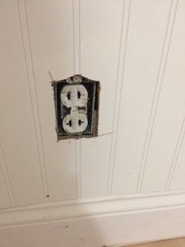 Electrical 2-prong outlets present, some modern appliances require 3 prong grounded outlets, consider upgrading
