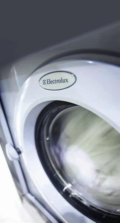 Electrolux Professional Front Load Washers Automatic Saving System Up to 50% water savings at half load Energy saving due to less water to heat Also in Washer-Dryers Software built into the wash